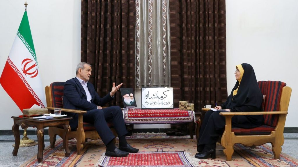 مسعود پزشکیان رییس جمهور در سفر به کرمانشاه