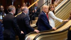 ورود دونالد و ملانیا ترامپ