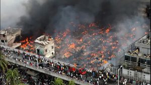 آتشسوزی در فرودگاه «داکا» بنگلادش