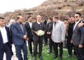  افتتاح زمین چمن فوتبال و استخر باحضور استاندار در شهرستان روانسر 